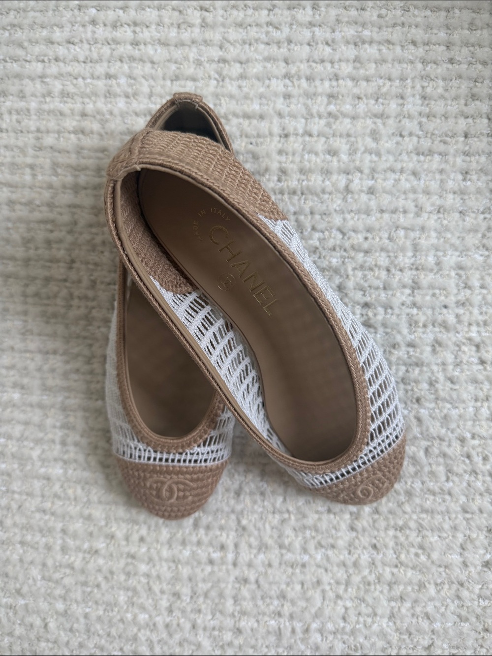 Chanel ballet slippers brand new dust bag and box